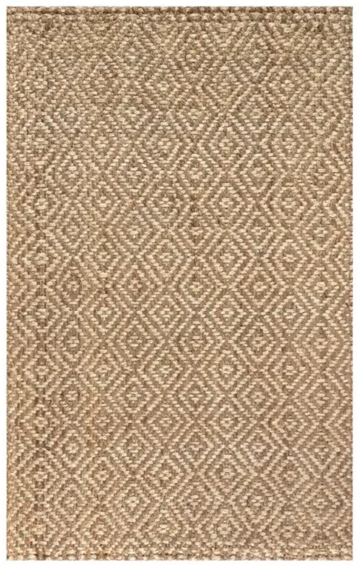 Hira Hand Woven Diamond Chunky Jute Area Rug