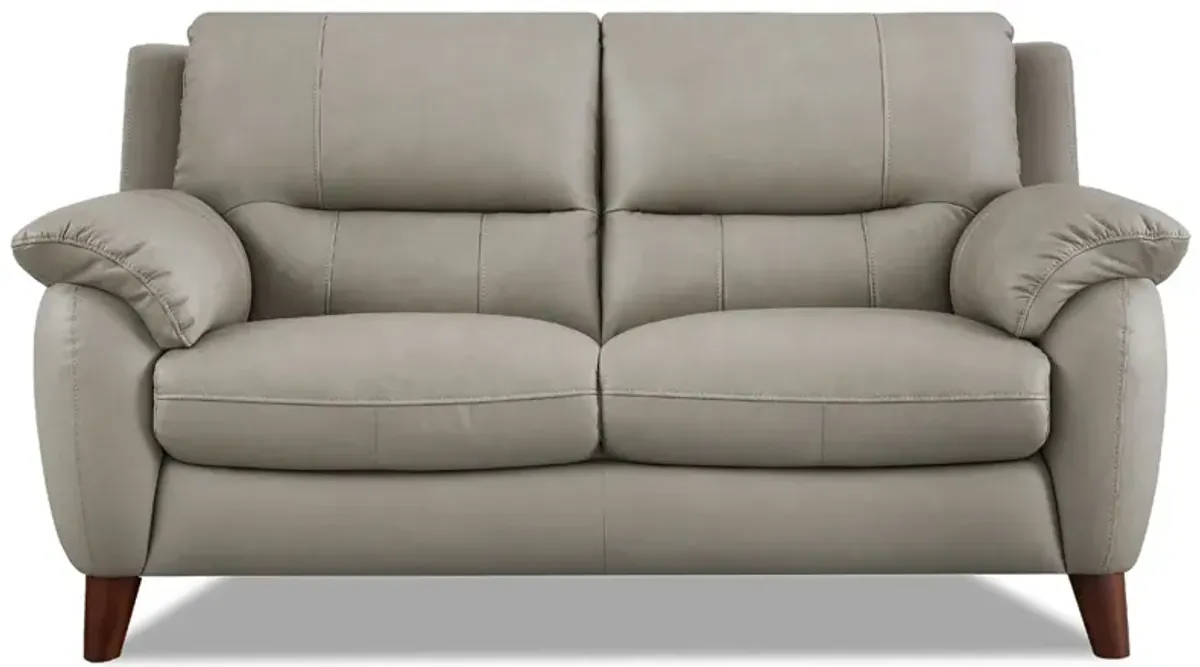 Lara Top Grain Leather Loveseat