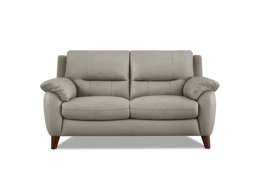 Lara Top Grain Leather Loveseat