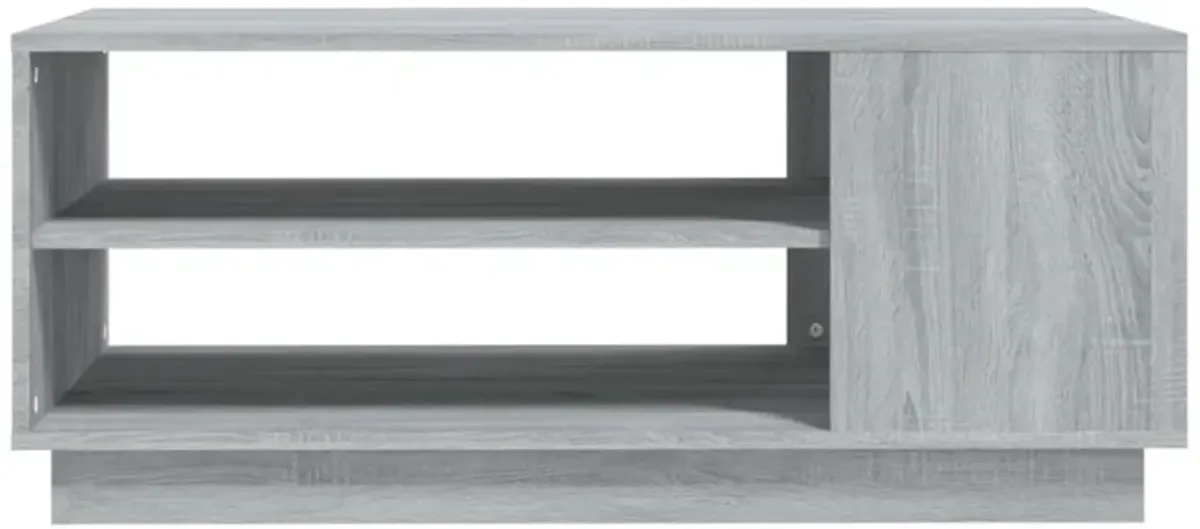 vidaXL Coffee Table Gray Sonoma 40.2"x21.7"x21.7" Chipboard