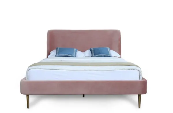 Heather Queen Bed in Blush