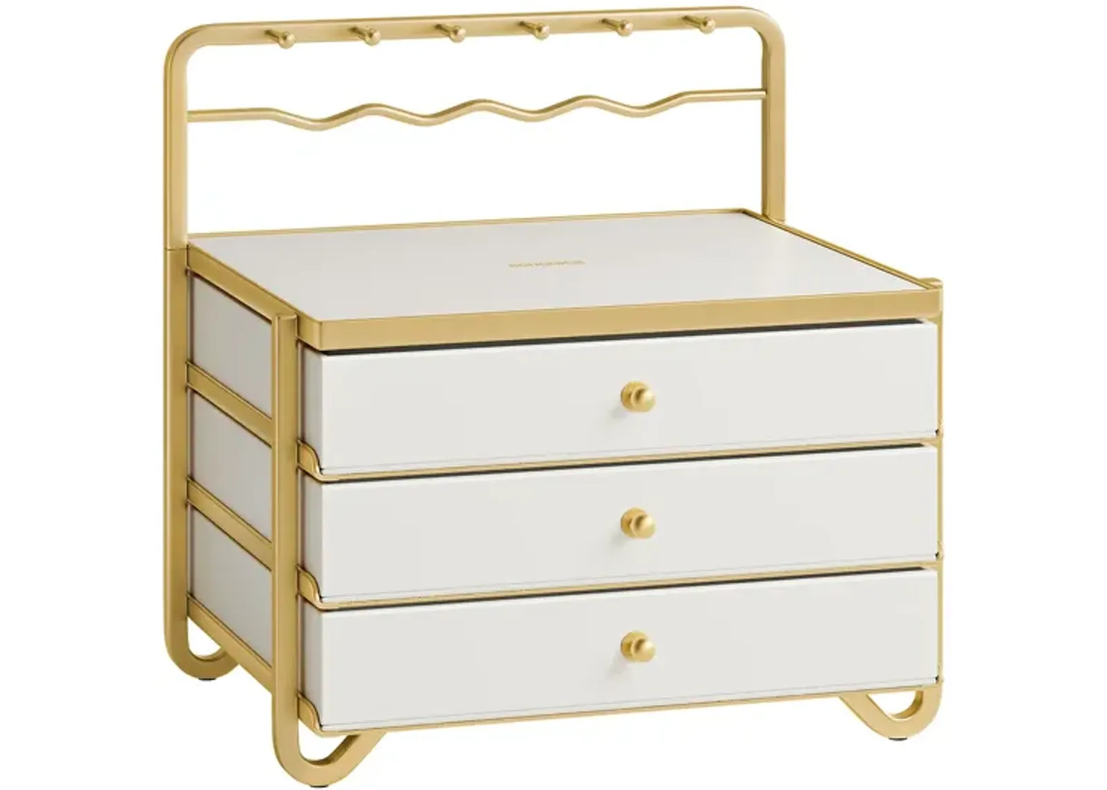 3-Tier Jewelry Box with Drawers for Organized Storage