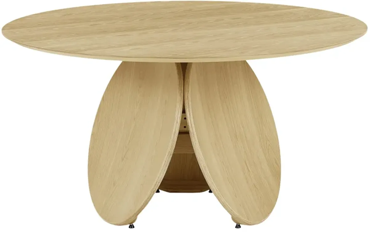 Emil Oak Round Dining Table