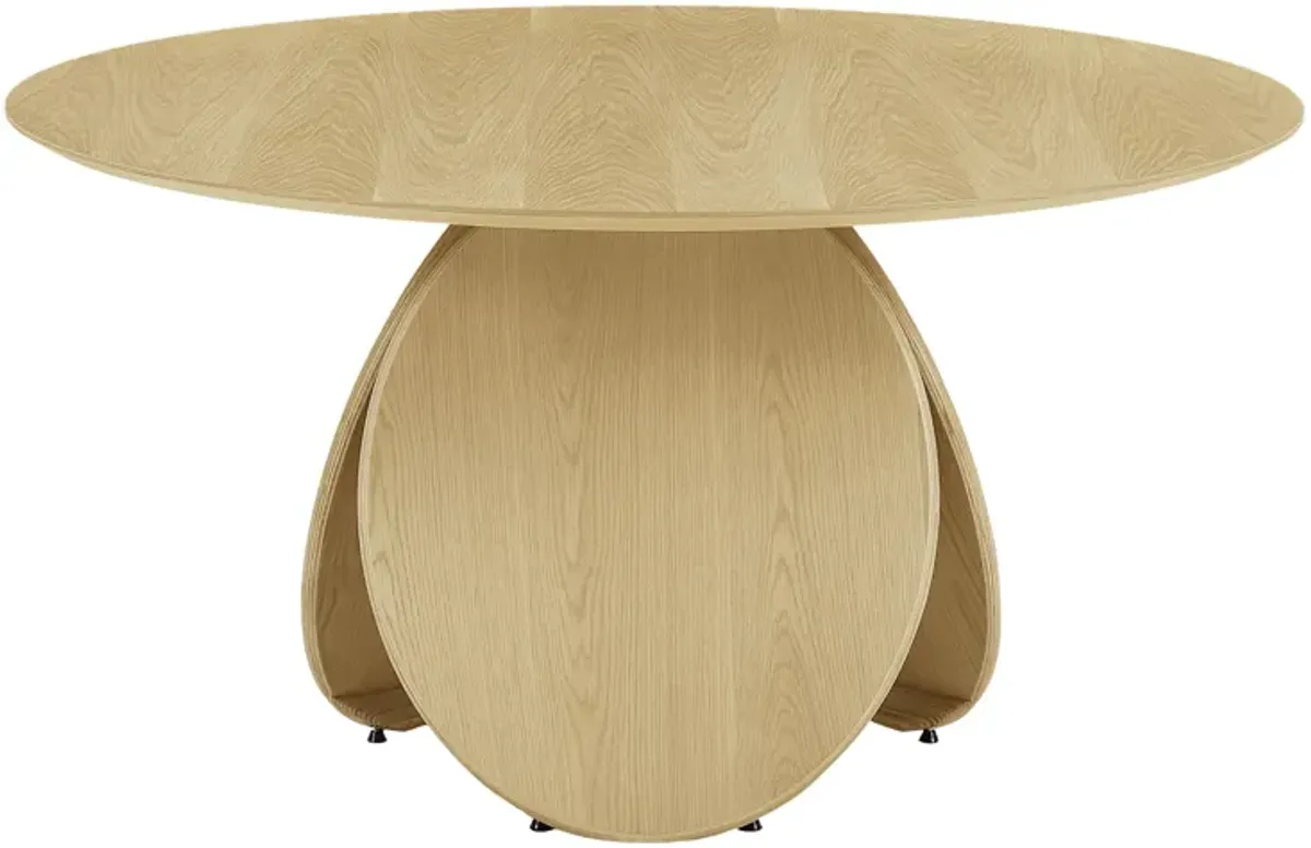 Emil Oak Round Dining Table