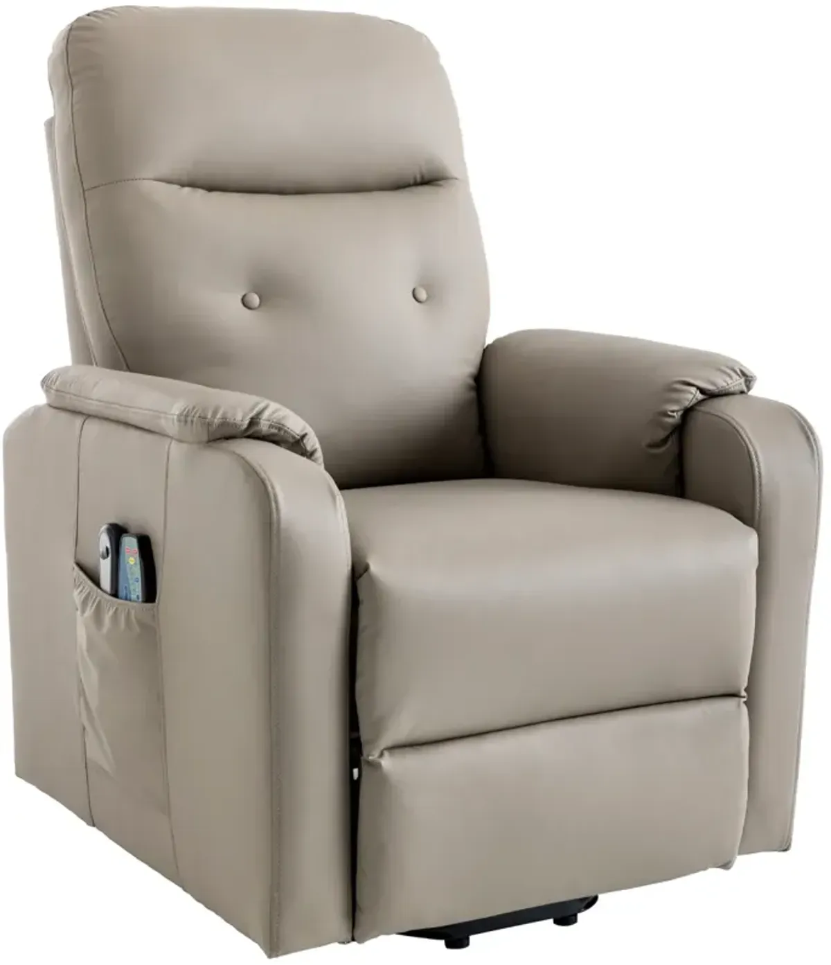 Electric Power Lift Massage Recliner Chair - Olive