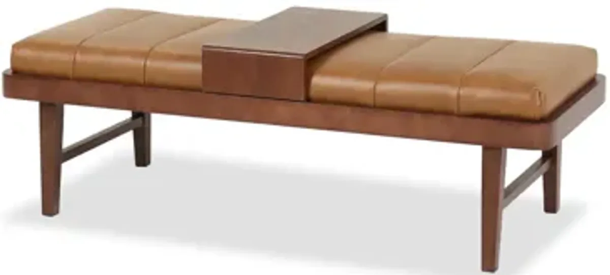 Dakota Saddle Bench Ottoman