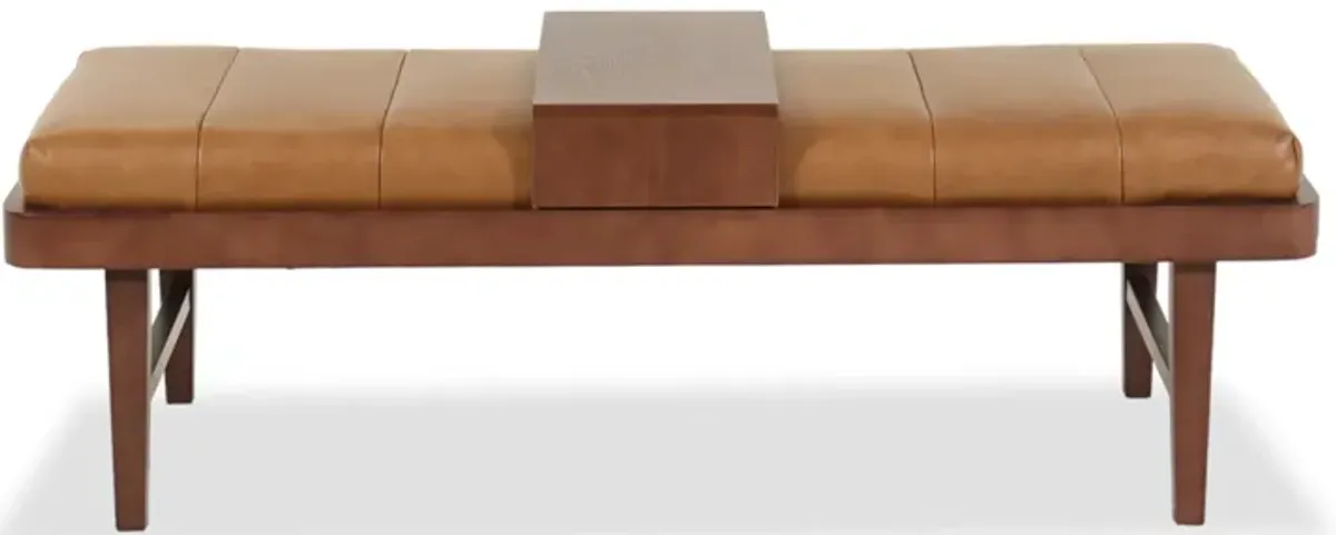 Dakota Saddle Bench Ottoman