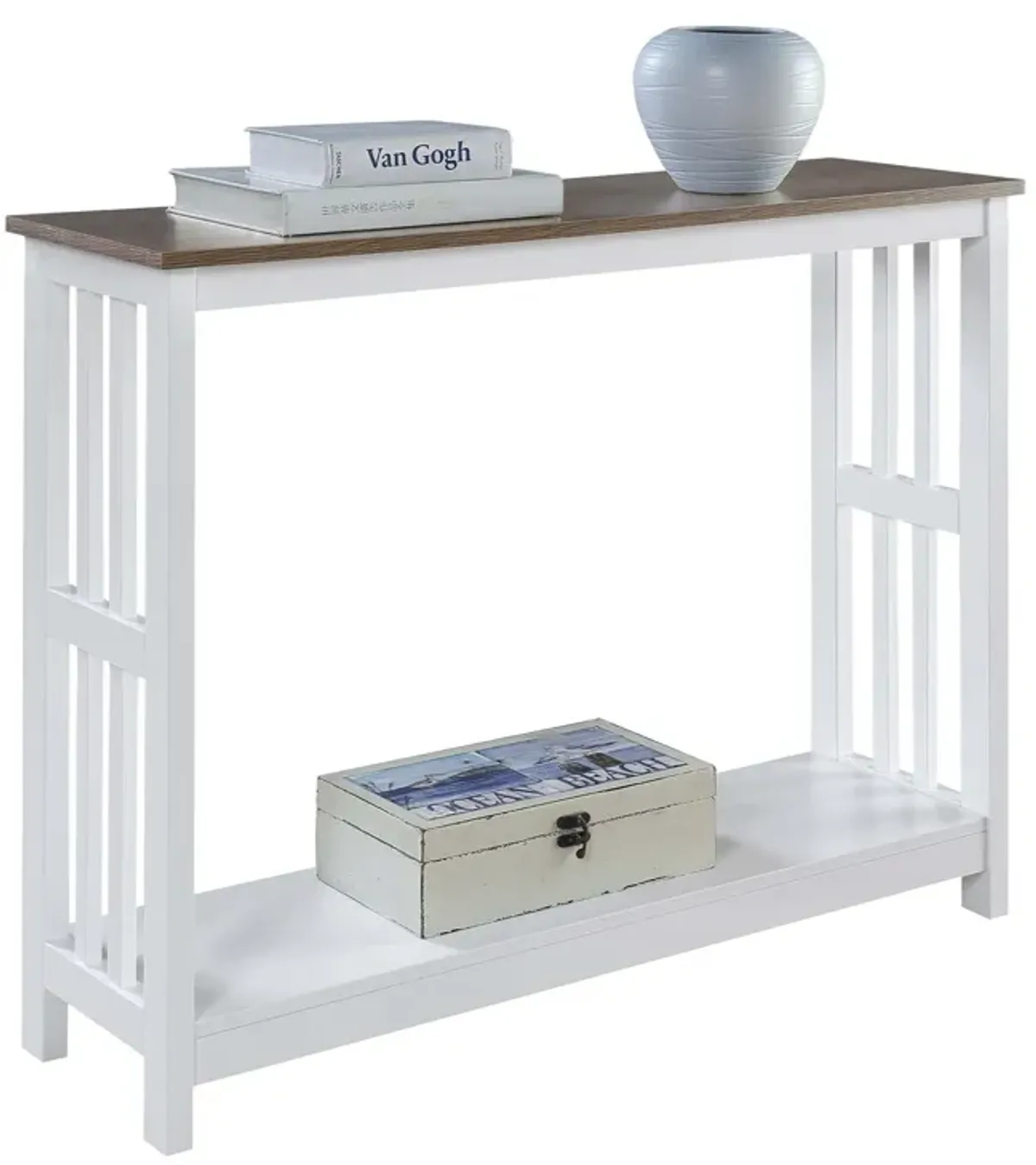 Mission Console Table with Shelf