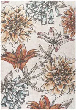 Orange/Blue/Cream color