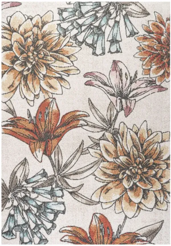 Giglio Modern Botanical Flower Area Rug