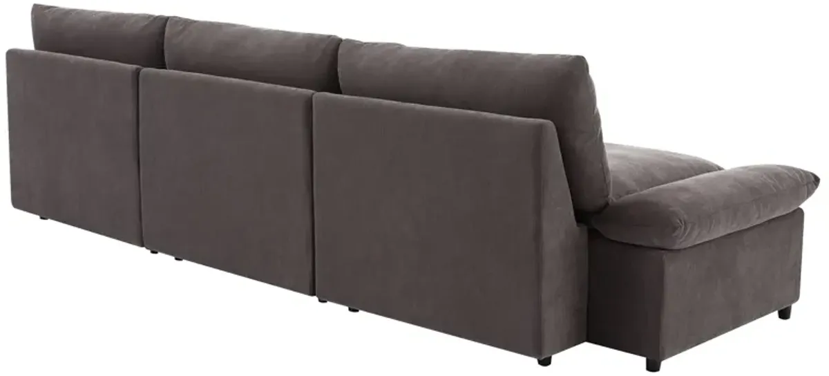 Merax 3 Seats Sofa with 2 Storage Units