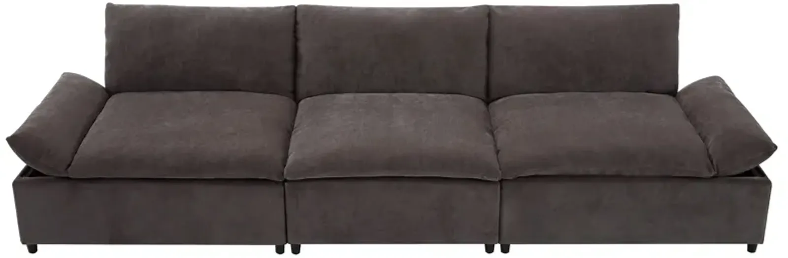 Merax 3 Seats Sofa with 2 Storage Units