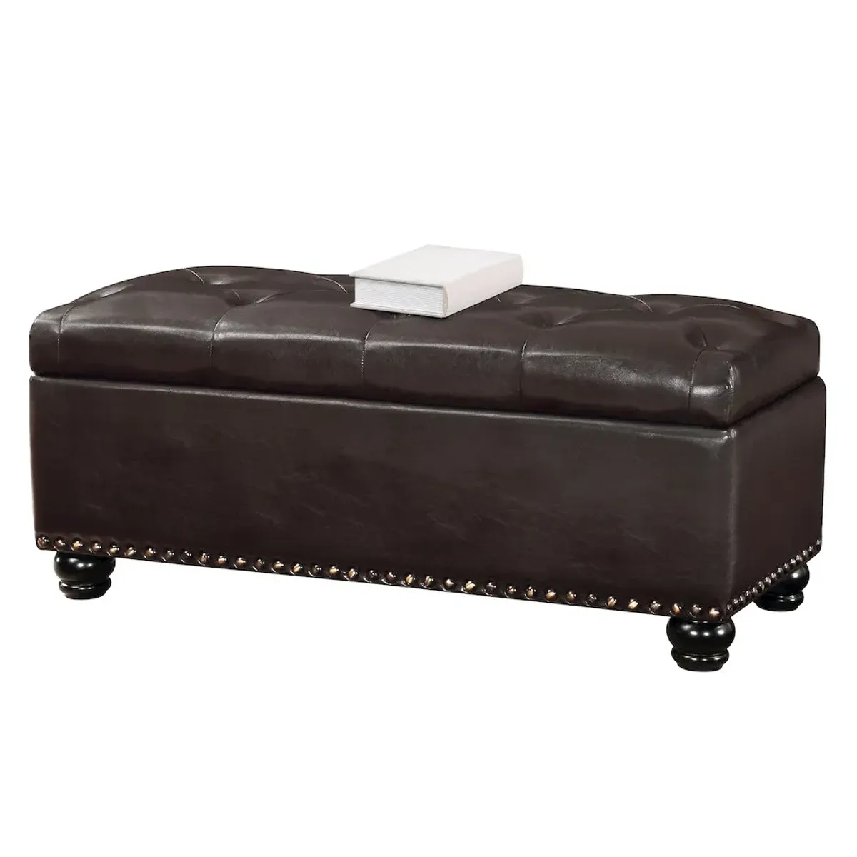 Convenience Concepts Designs4Comfort 9th Avenue Storage Ottoman Bench