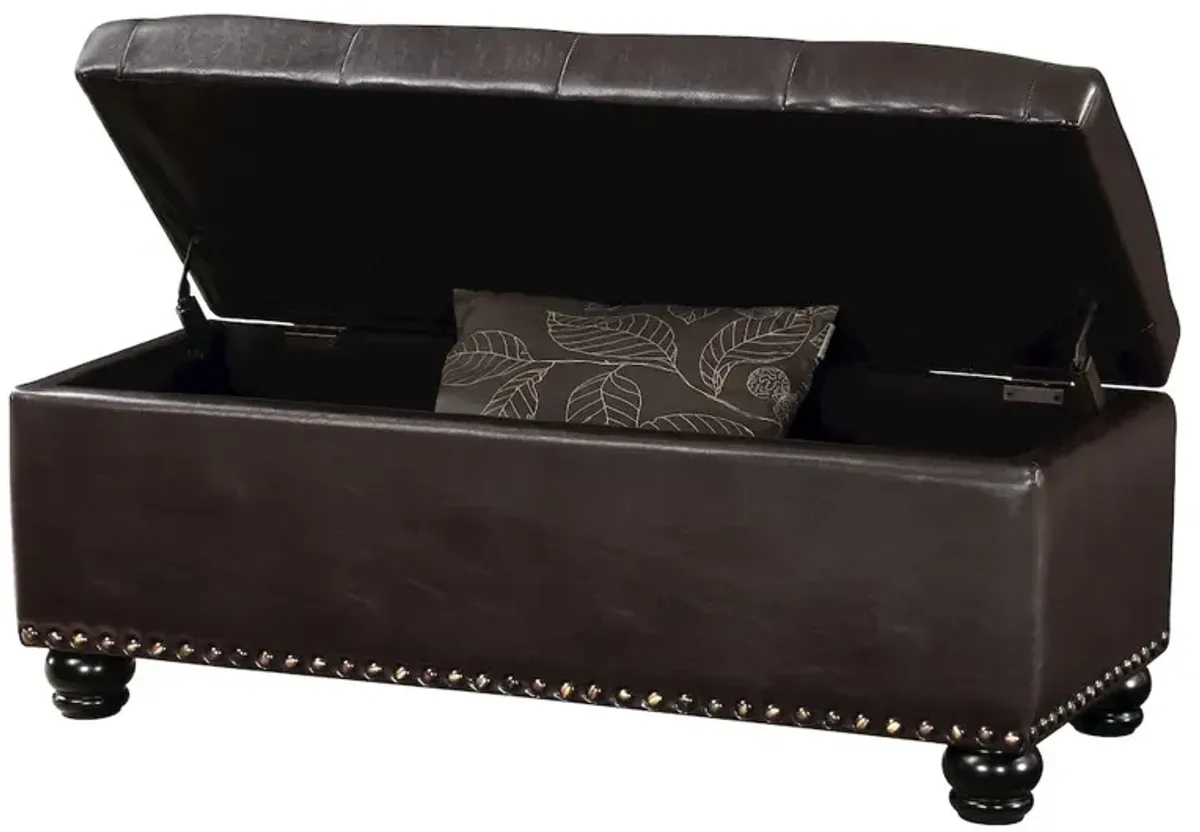 Convenience Concepts Designs4Comfort 9th Avenue Storage Ottoman Bench