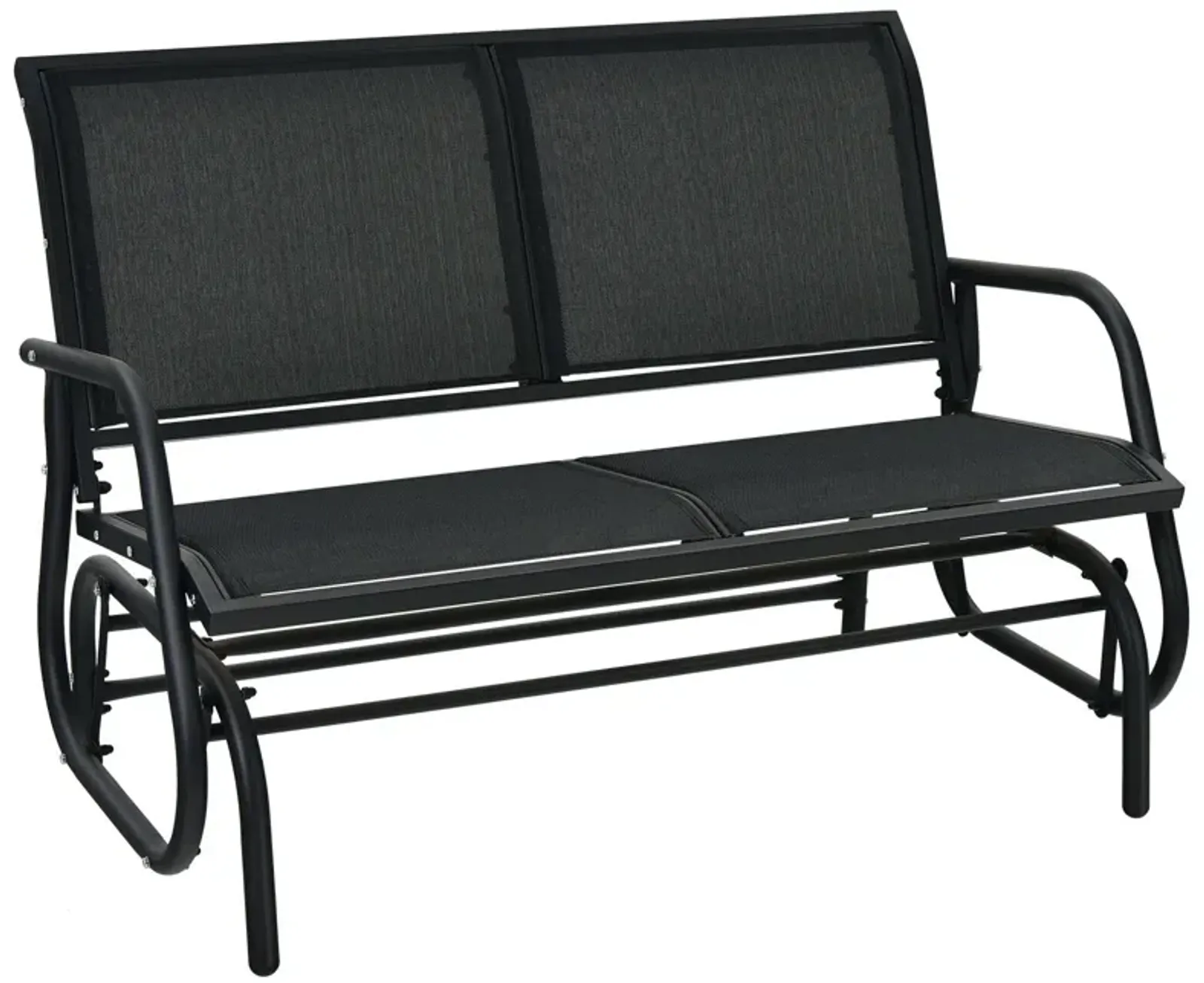 Swing Glider Chair 48 Inch Loveseat Rocker Lounge Backyard