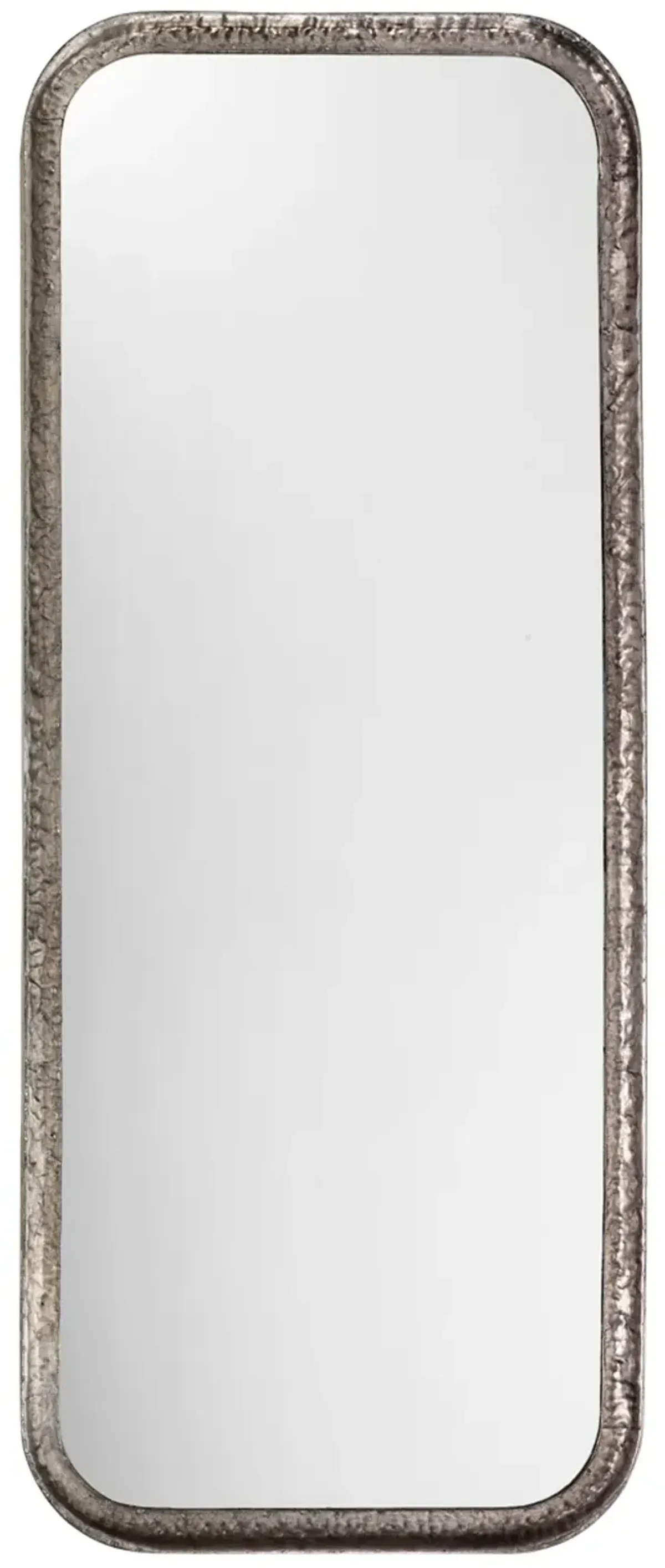 Capital Iron Mirror, Silver Leaf