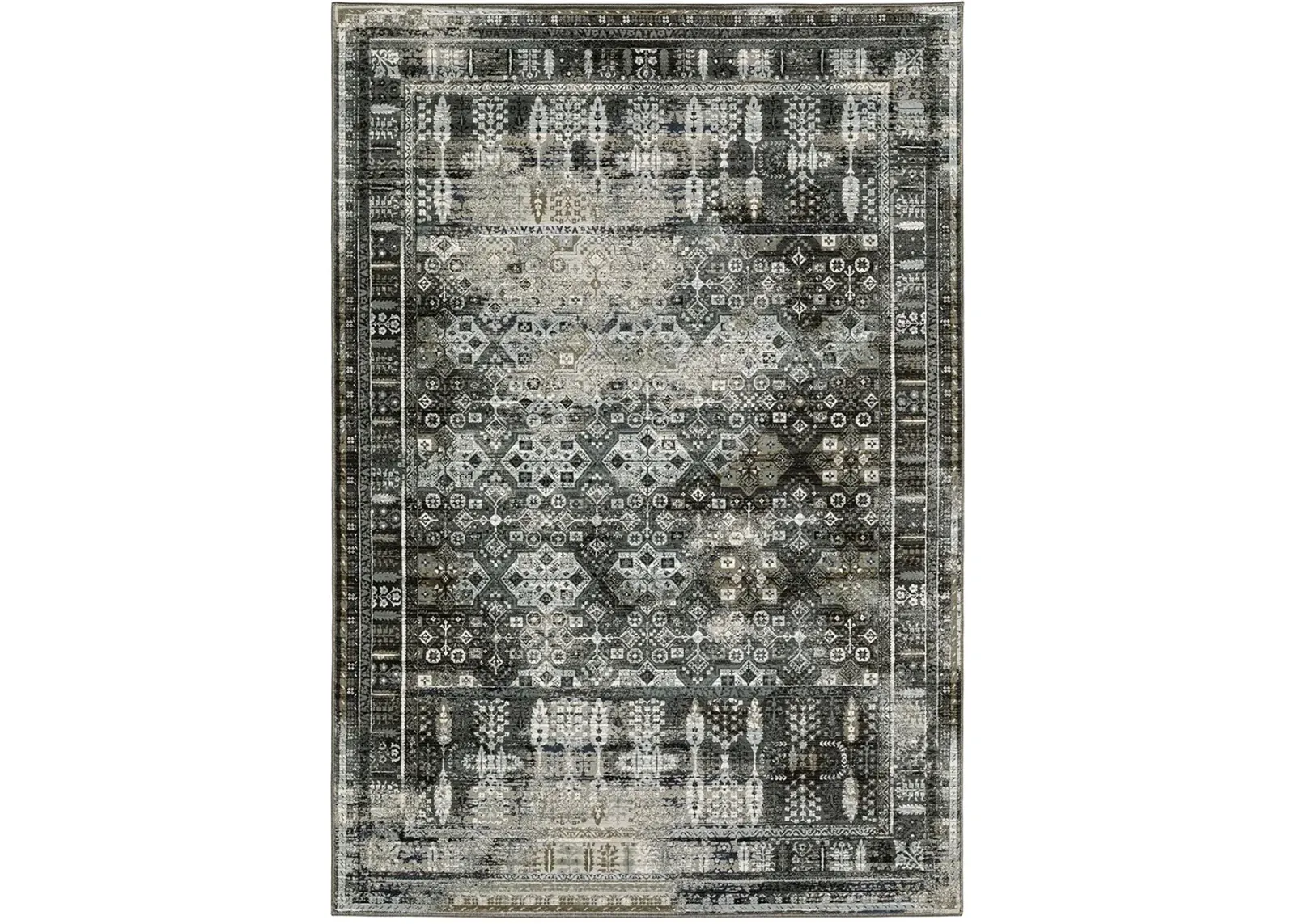 Gemini 9'10" x 12'10" Char Rug