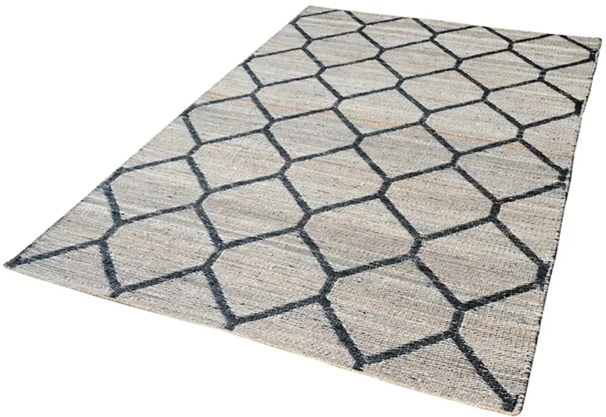 Econ Jacquard Weave Jute Rug