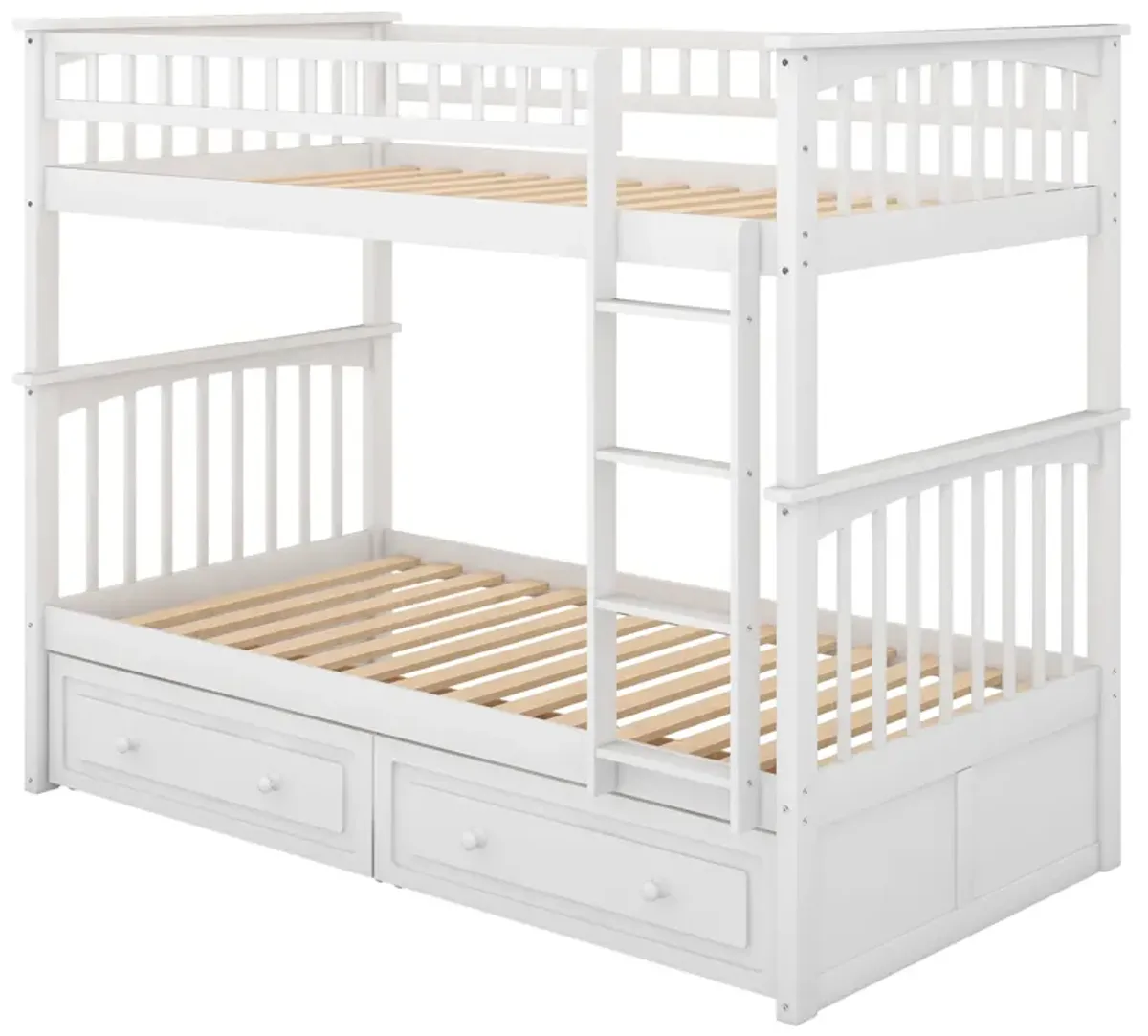 Merax Convertible Bunk Bed with 2 Drawers