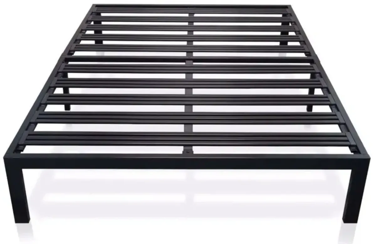 Hivvago California King Metal Platform Bed Frame with Heavy Duty Slats