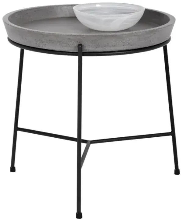 Remy End Table - Black - Grey