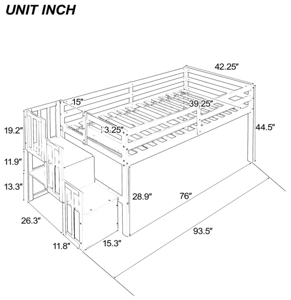 Loft Bed With Staircase