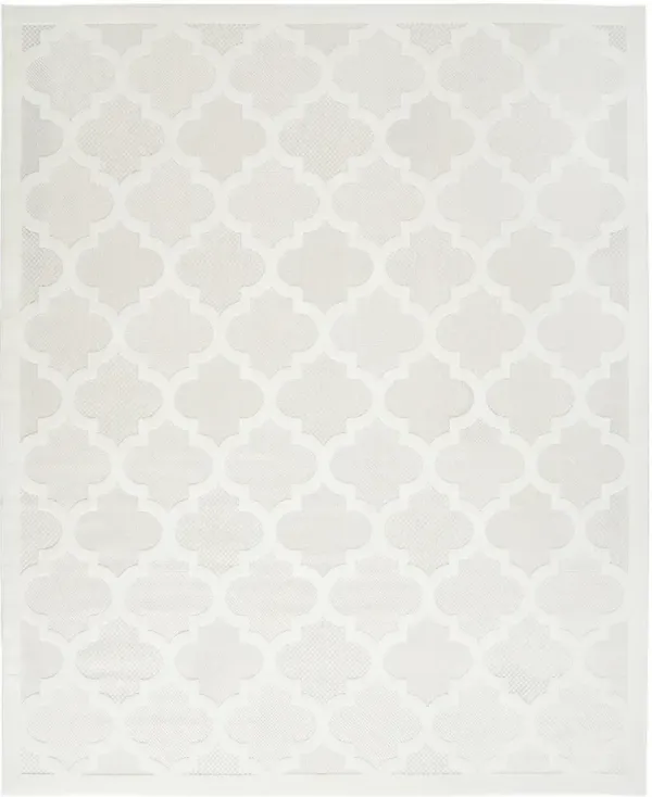 Easy Care NES01 Ivory/White 8' x 10' Rug