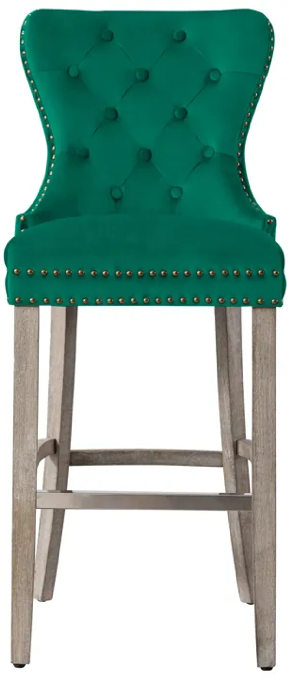 WestinTrends 29" Tufted Velvet Bar Stool