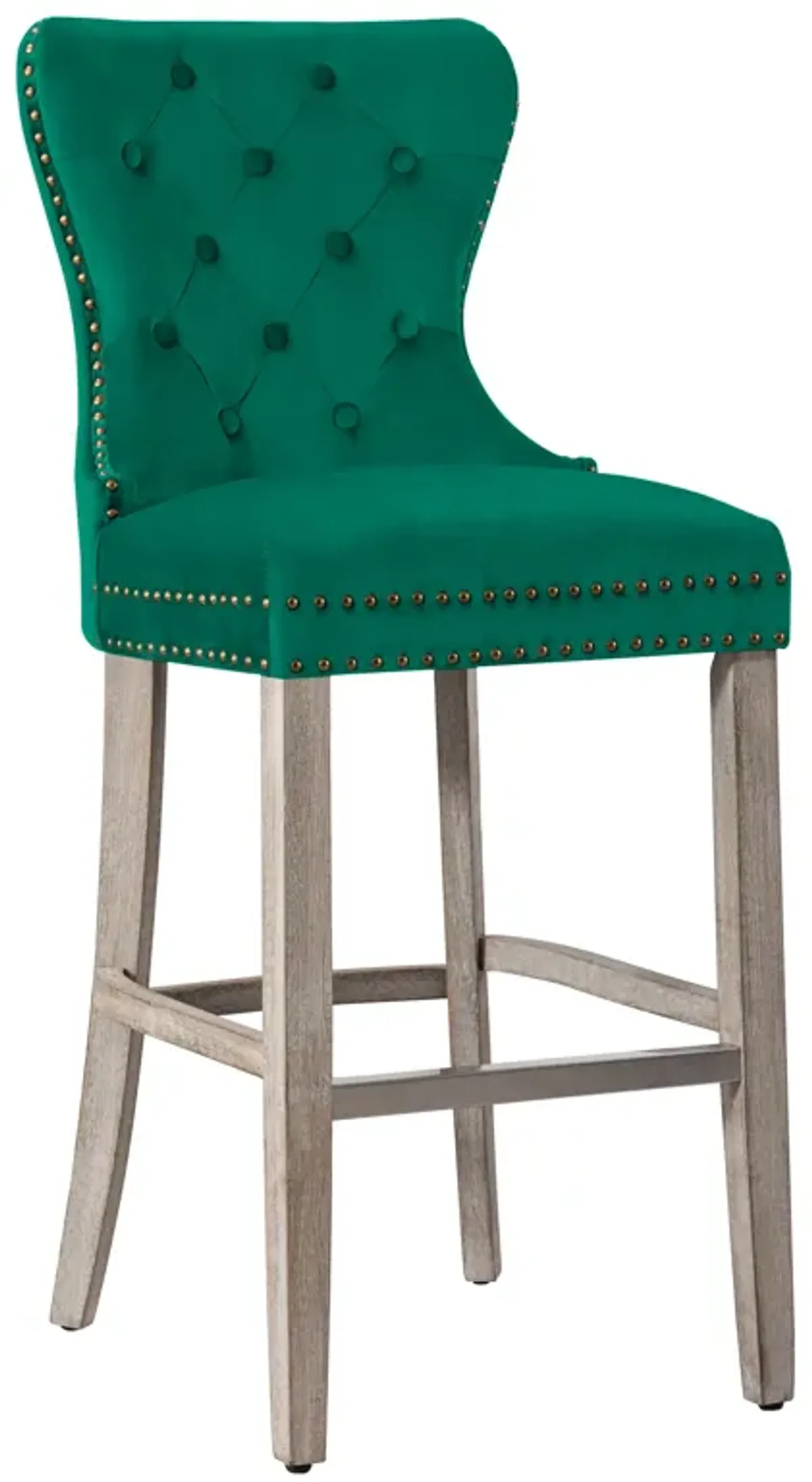 WestinTrends 29" Tufted Velvet Bar Stool