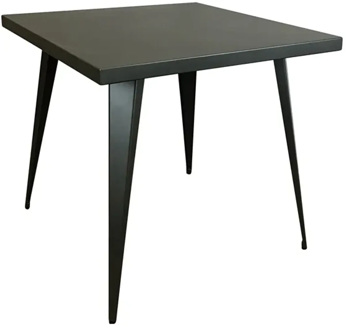 SQUARE METAL TOP DINING TABLE W/ METAL LEGS