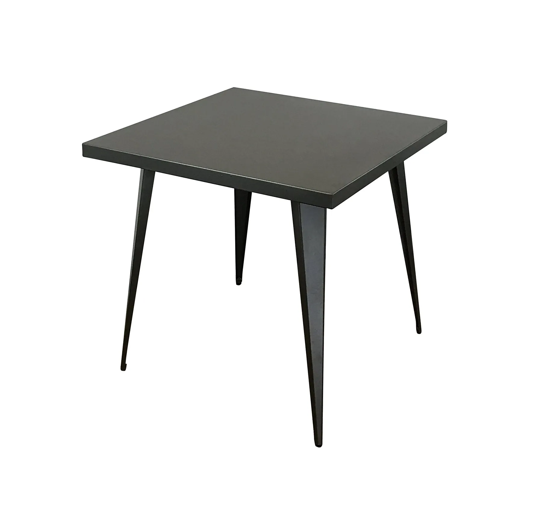 SQUARE METAL TOP DINING TABLE W/ METAL LEGS