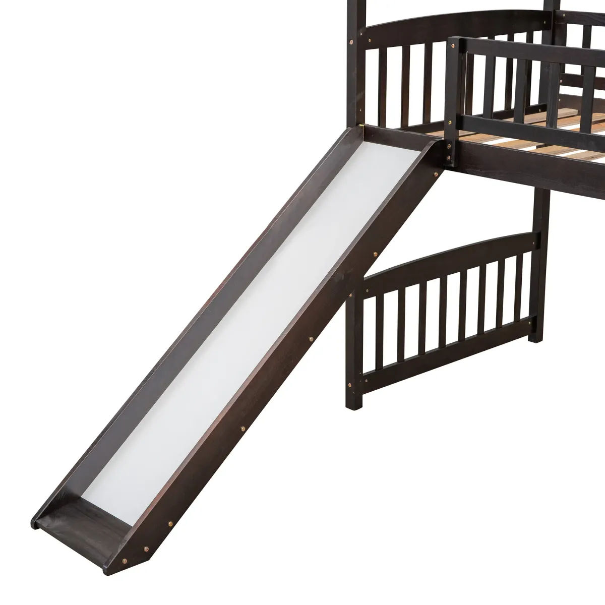 Merax House Bed Loft Bed with Slide