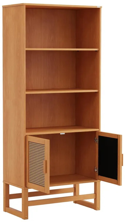 Talo 3 Shelf Bookcase with Closed Storage