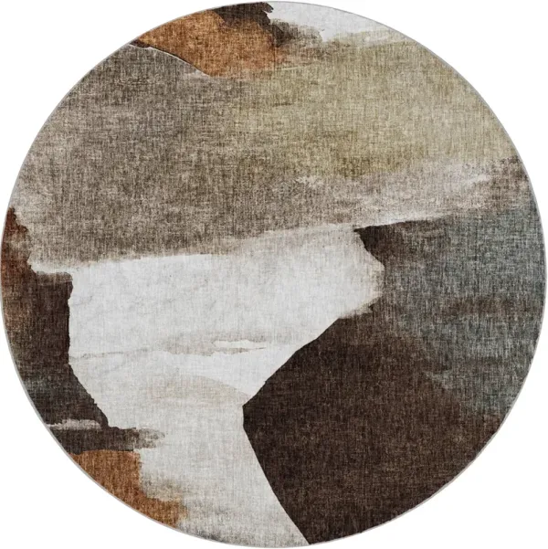 Boca BO7 Taupe 8' Round Rug