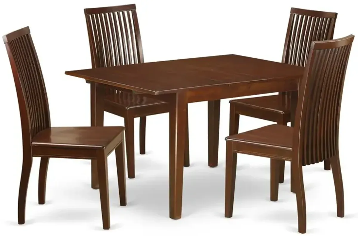 Dining Room Set Mahogany, MLIP5-MAH-W
