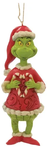 Dept 56 Grinch Holding Candy Cane Christmas Ornament