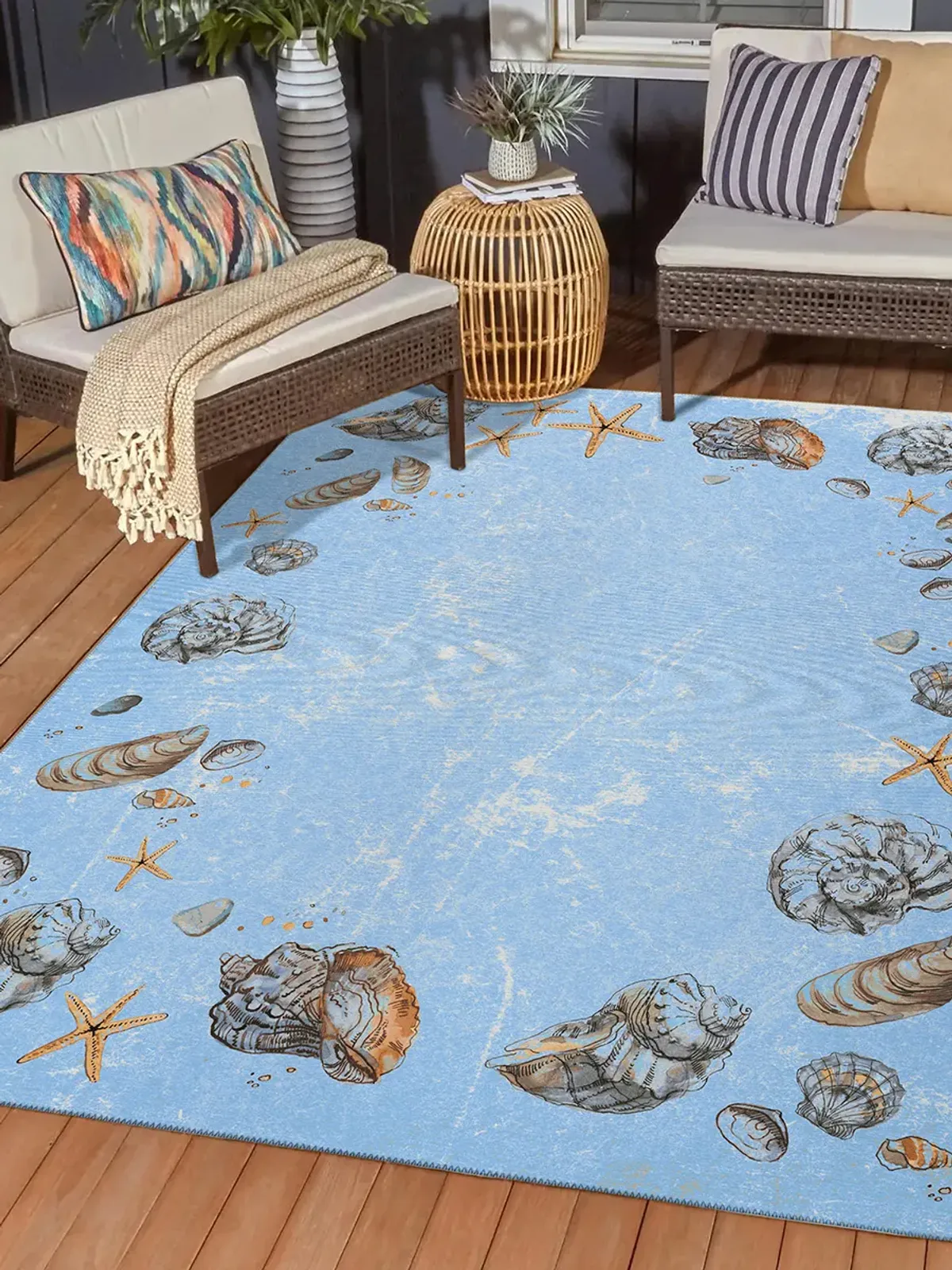 Seabreeze SZ9 Denim 10' x 14' Rug