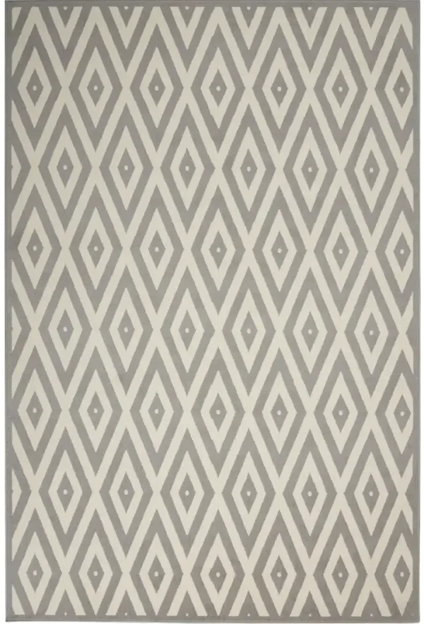 Grafix GRF18 White/Gray 3'9" x 5'9" Rug