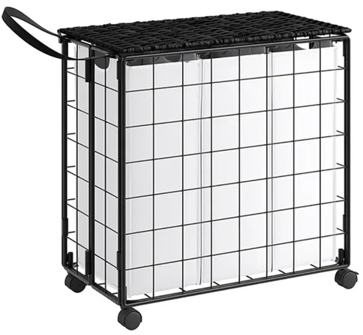 34.3-Gallon Laundry Hamper with Wheels