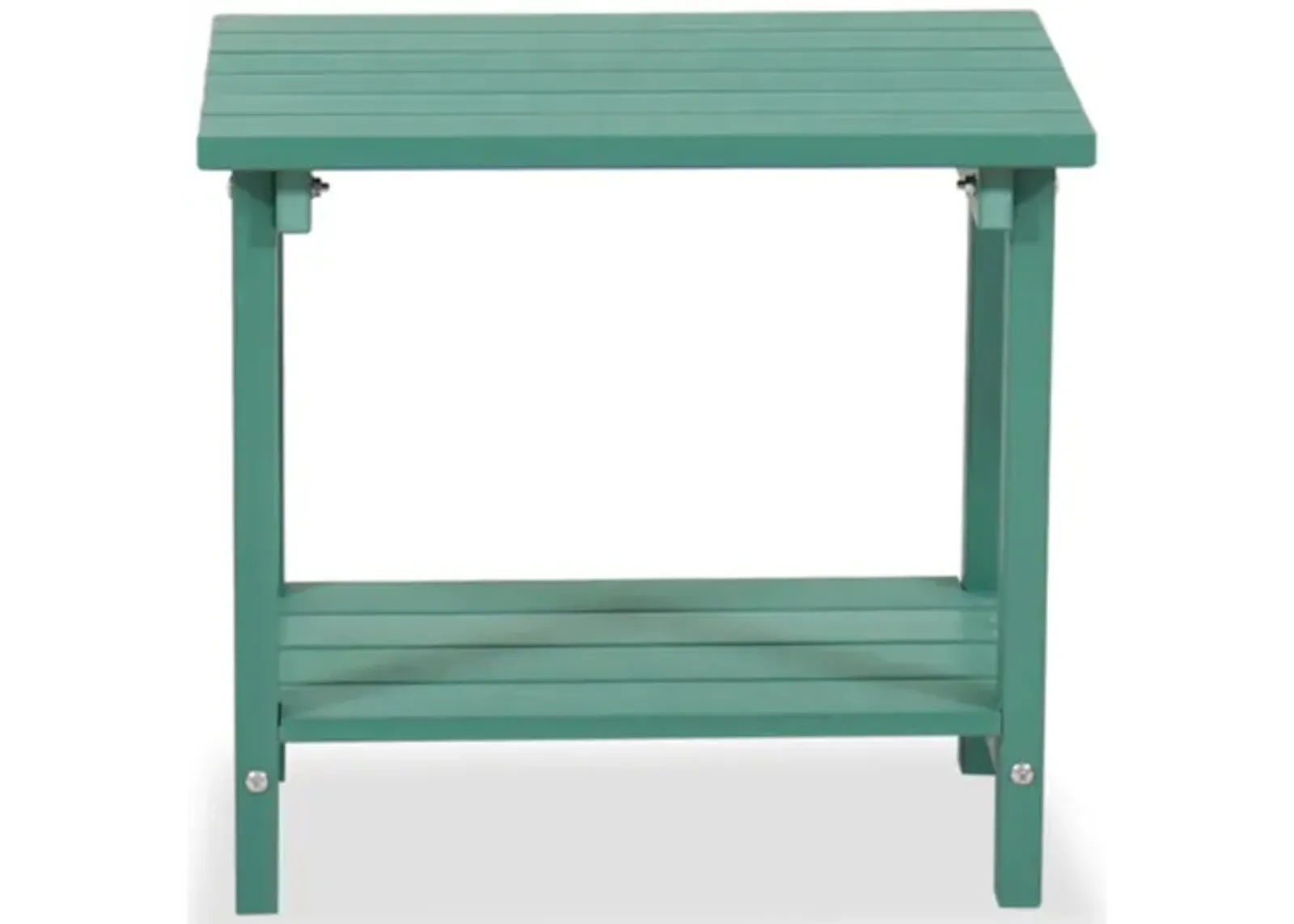 19" Wood-Top End Table in Green