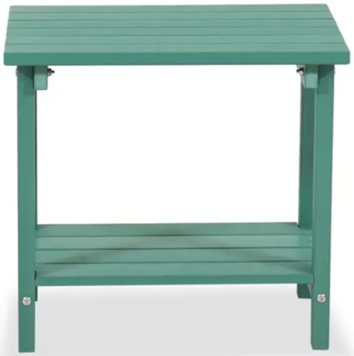 19" Wood-Top End Table in Green