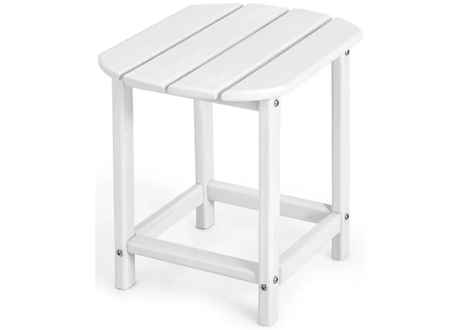 18 Inch Weather Resistant Side Table for Garden Yard Patio