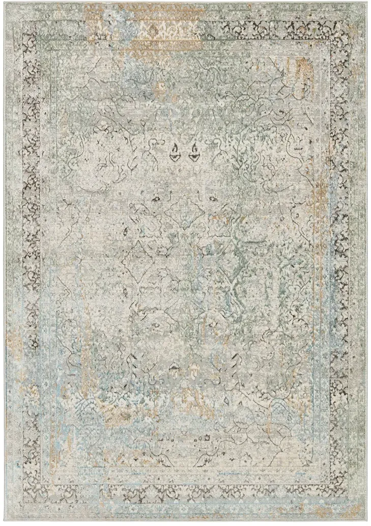 Melo Thayer Green 6'7" x 9'6" Rug