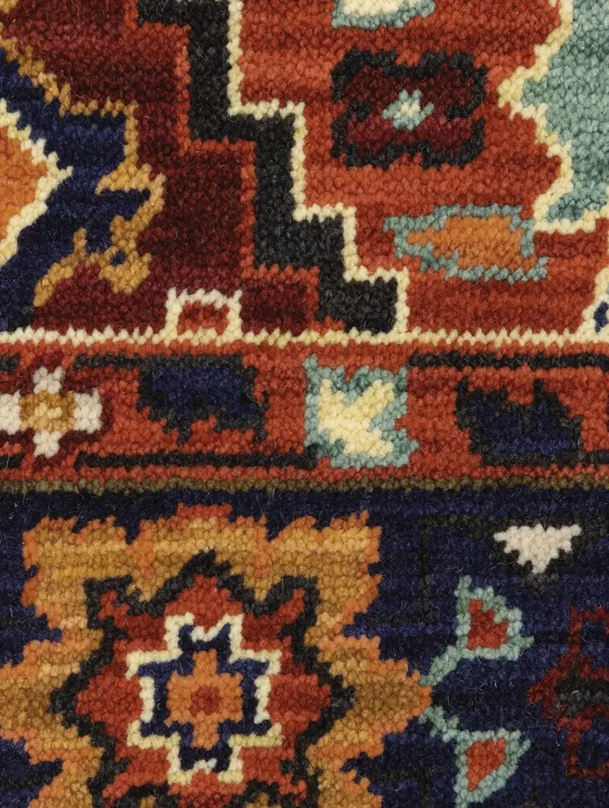 Lilihan 6'7" x 9'6" Red Rug