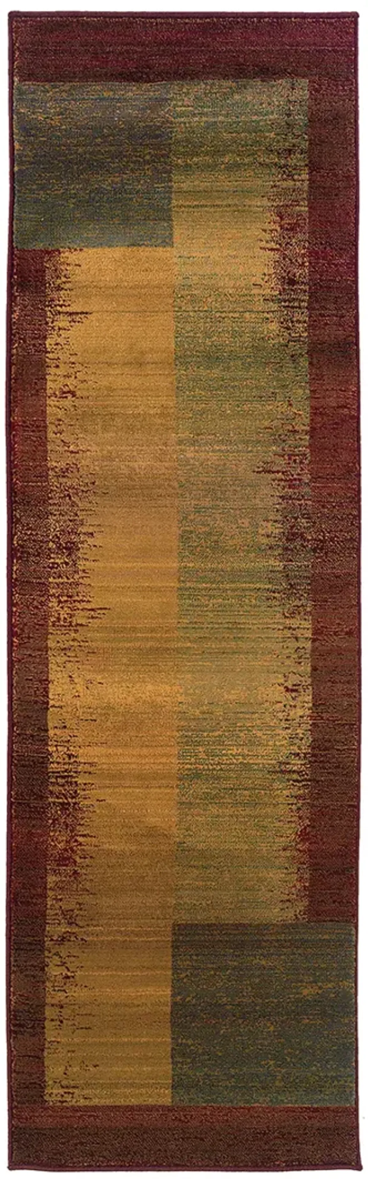 Kharma II 2'3" x 7'6" Green Rug