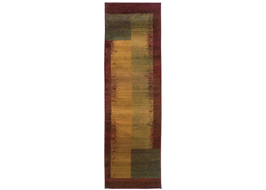 Kharma II 2'3" x 7'6" Green Rug