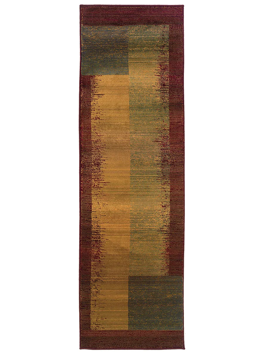 Kharma II 2'3" x 7'6" Green Rug