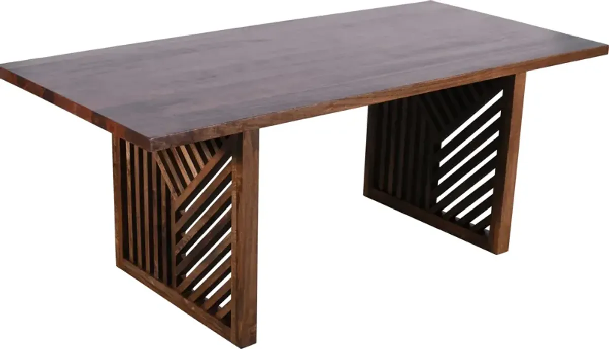 Fevano Solid Wood Rectangular Dining Table