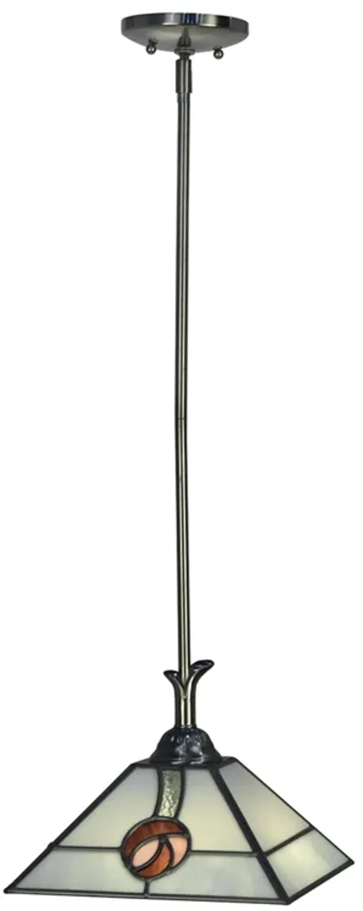 45" Black Mack Rose Tiffany Pendant Ceiling Light Fixture