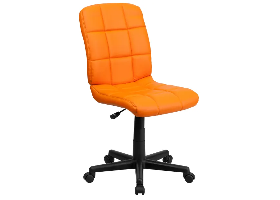 Clayton Mid-Back Quilted Vinyl Swivel Task Office Chair